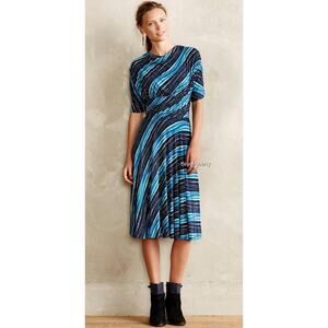 Anthropologie Wintertide Drapey Women's Dress Summer A-Line Medium Plenty